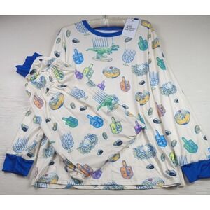 Hanukkah Latkes Menorah Large‎ Adult Pajamas NWT